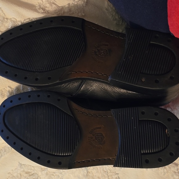 Carlo Morandi Vintage Men's Black Leather Buckle Shoes Size 9.5 - Picture 7 of 9